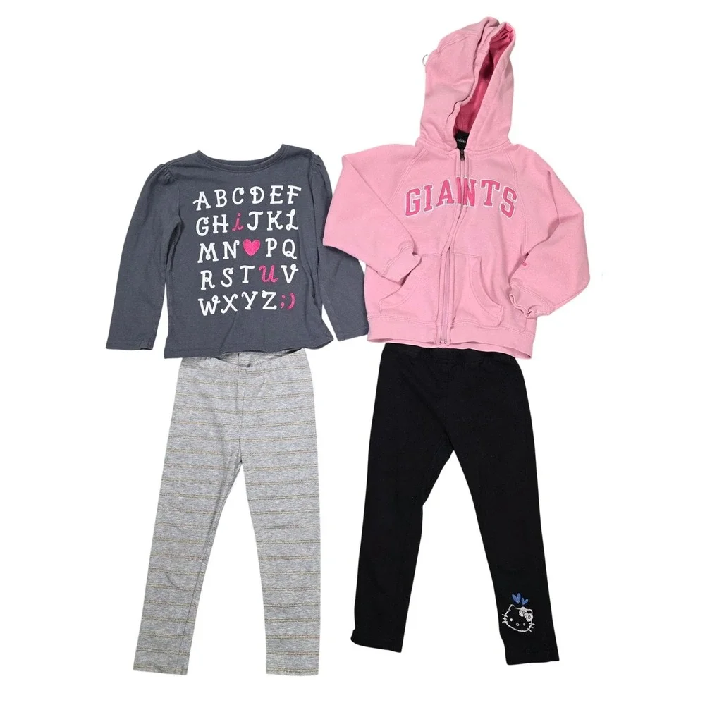 Toddler‎ Girls Size 3T Clothing Lot Adidas Hello Kitty Leggings Set READ Fair